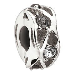 Black and White Wave Bead