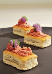 Blätterteigpastete Mini-Longo 3,5 x 5 cm