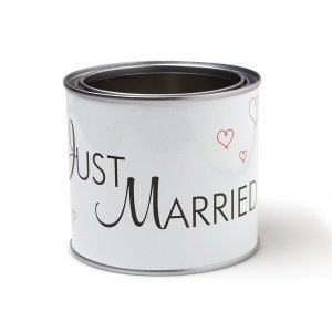 Blechdose Just Married mit Deckel