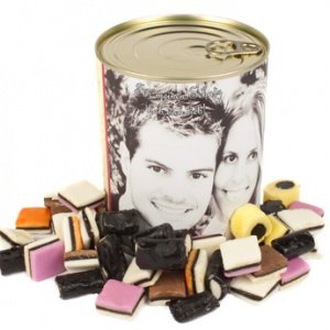 Blechdose mit Foto - Lakritz Konfekt