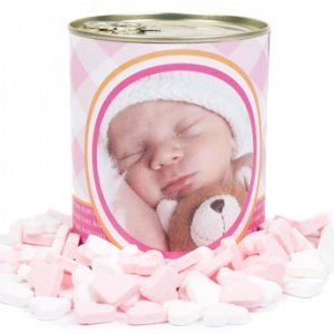 Blechdose mit Foto - Zuckerherzen - Mädc