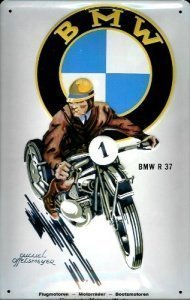 Blechschild BMW R 37
