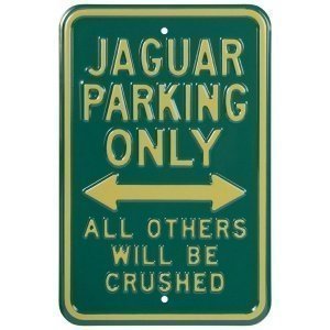Blechschild "Jaguar Parking Only"