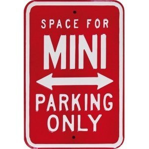 Blechschild "Mini Parking Only"