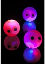 Blinkender Flummiball mit Augen bunt