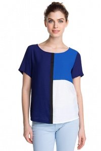 Blockfarben Bluse