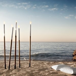 Blomus Gartenfackel PALOS Holz