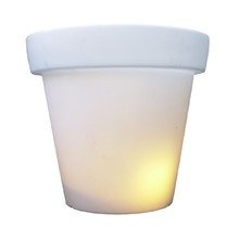 Bloom! - Pot mit Licht, weiß, 40 cm