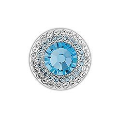 Blue Solitaire Charm Clip