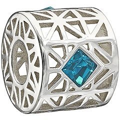 Blue Trellis Bead