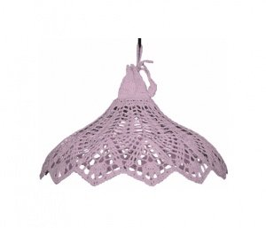 Blümchen & Ko Häkel Lampenschirm rosa