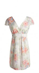 Blüten-Kleid aus Viskose-Mix