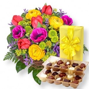 Blütenpracht und Belgische Pralinen