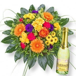 Blütenpracht und Goldtraum-Piccolo (0,2 