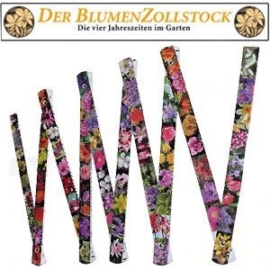 Blumen-Zollstock aus Holz
