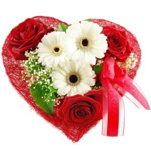 Blumenstrauß Blumenherz