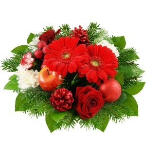 Blumenstrauß Weihnachtsfreude ROT