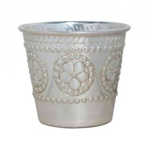 Blumentopf -Silber-Ornamente-, Lisbeth D