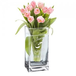 Blumenvase zur Hochzeit Personalisiert