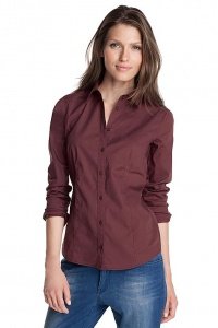 Bluse aus Baumwolle/Lycra®