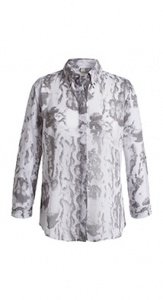 Bluse aus Crinkle-Chiffon