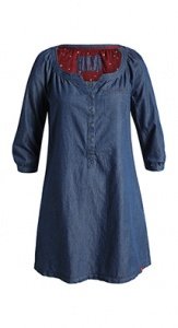 Blusenkleid aus Baumwoll-Denim