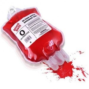 Blutbad Duschgel im Blutspendebeutel