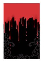 Blutige Kunststoff Tischdecke Halloween-