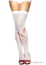 Blutige Strümpfe halterlos