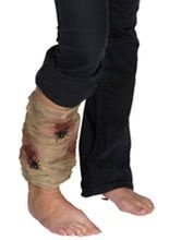 Blutiger Beinverband