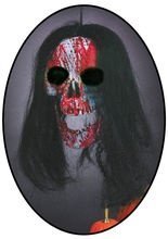 Blutiger Skelett-Schädel Halloween-Deko 