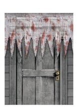 Blutiges Fetzentuch Halloween-Deko weiss