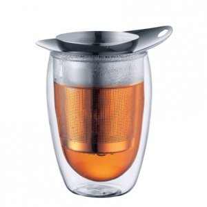 Bodum - NEW YO-YO, Teeglas mit Dauerfilt