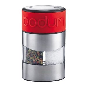 Bodum TWIN Salz- und Pfeffermühle rot