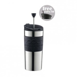 Bodum - Travel Press Set, 0.35 l, schwar