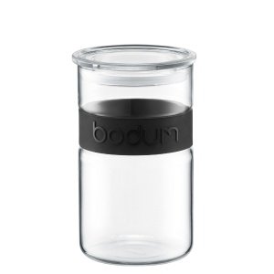 Bodum Vorratsglas PRESSO schwarz 1L