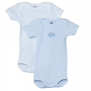 Body kurzarm Doppelpack hellbl