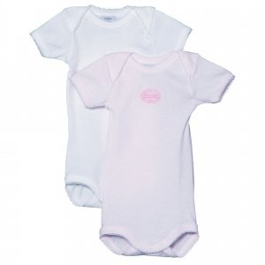 Body kurzarm Doppelpack rosa r