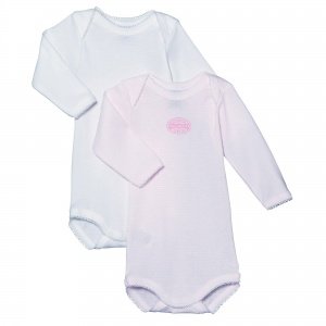 Body langarm Doppelpack rosa r