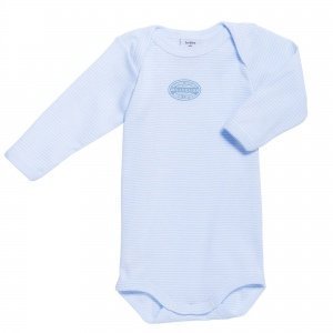 Body langarm hellblau ringel