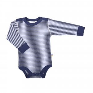 Body langarm weiss/marine