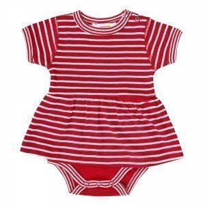 Body mit Kleid weiss/rot