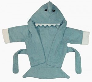 Bomio Baby Bademantel mit Kapuze Hai