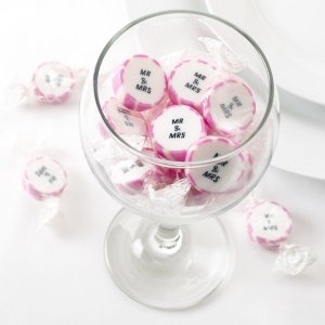 Bonbons Mr & Mrs, pink, 250g (ca. 50 St.
