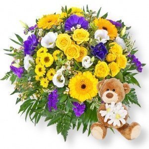 Bonjour und Dankeschön-Teddy