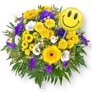 Bonjour und Miniballon Smiley