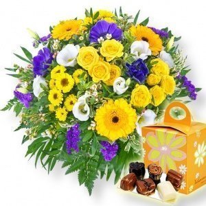 Bonjour und Valentino-Pralinen