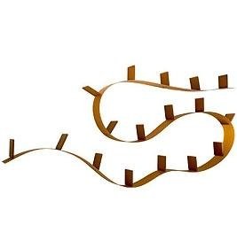 Bookworm 8008/1A langes Regal in alumini