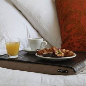 Bosign LAP TRAY Kissentablett wenge-brau