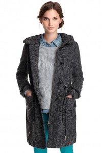 Bouclé Duffel Mantel